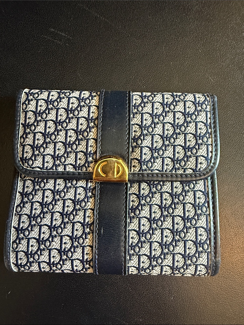 Vintage Christian Dior Navy Wallet